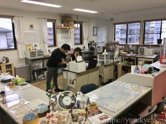 ホームメイトFC桑名大福店の事務所内