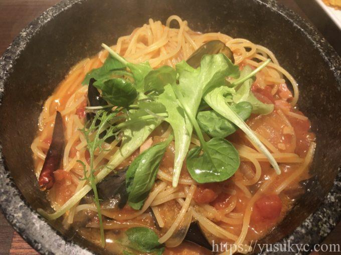 アンジェリーナのナスとベーコンのパスタ