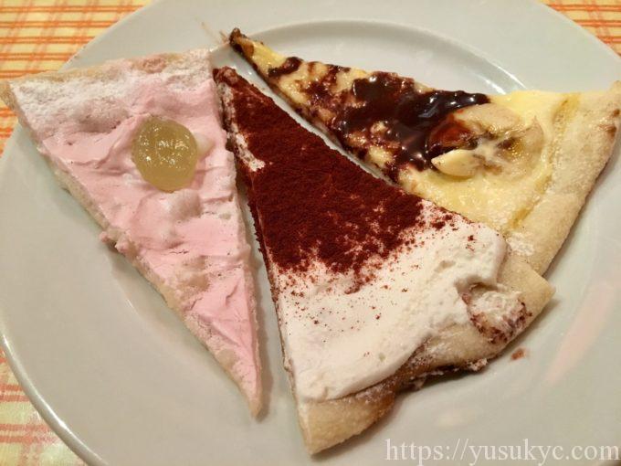 マリノのデザートピザ