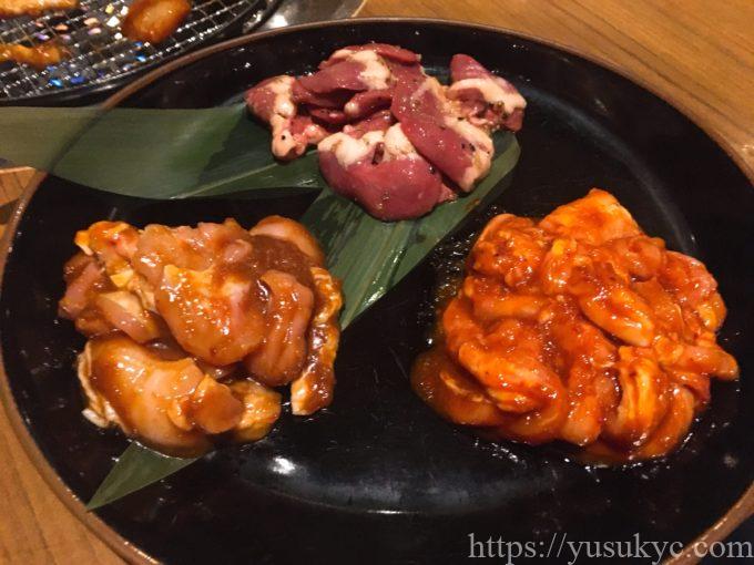 炙り山賊のメニュー（炙り3種）