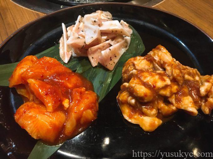 炙り山賊のメニュー（炙り3種）