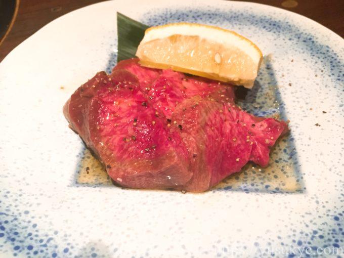 豚海の厚切りタン