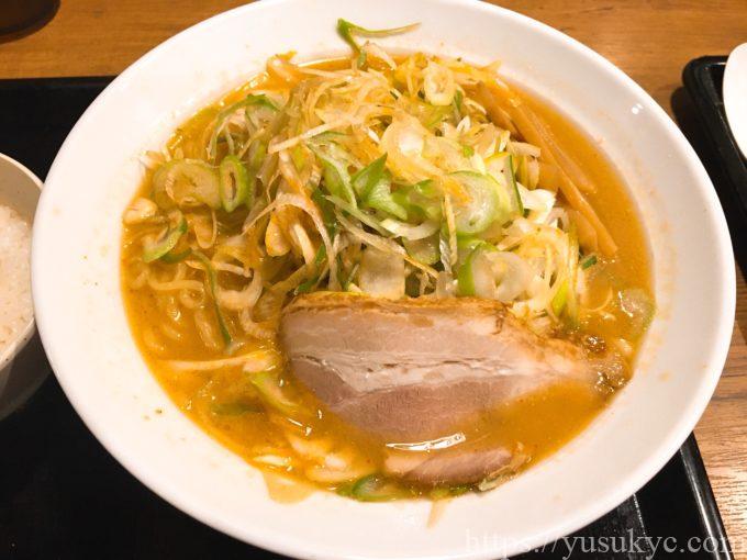 北海道らぁめん伝丸の白味噌ねぎらーめん