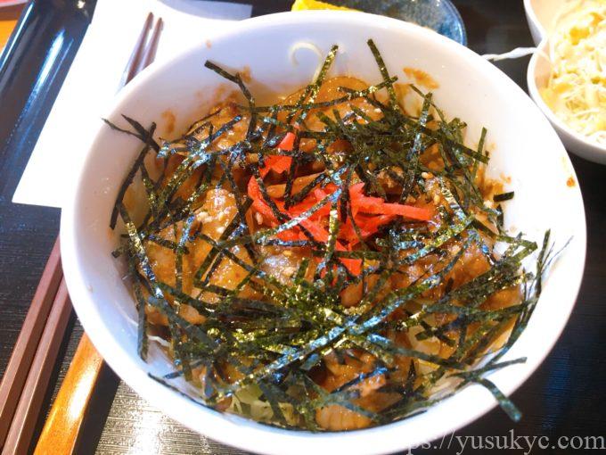 向日葵(ひまわり)の豚バラ丼ランチ