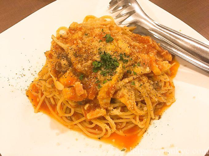 ピッツェリアケンのパスタ