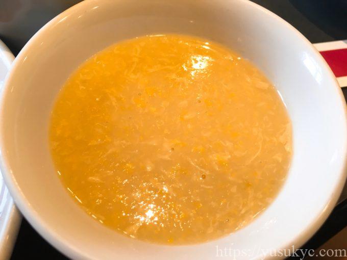 胡桃庵(くるみあん)のランチセット(コーンスープ)