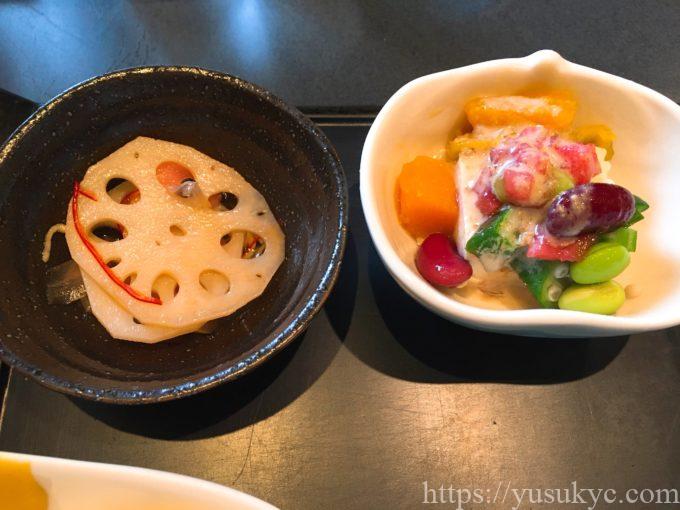 胡桃庵(くるみあん)のランチセット(冷菜)