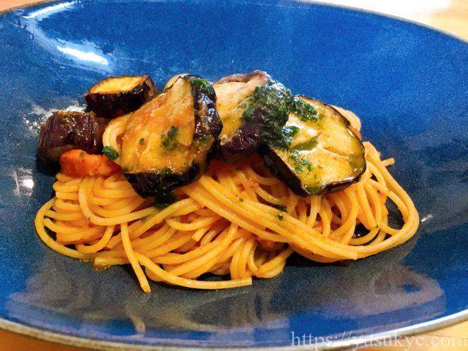 BEARE(ベアーレ)のパスタ(ナスとベーコンのトマトソースパスタ)