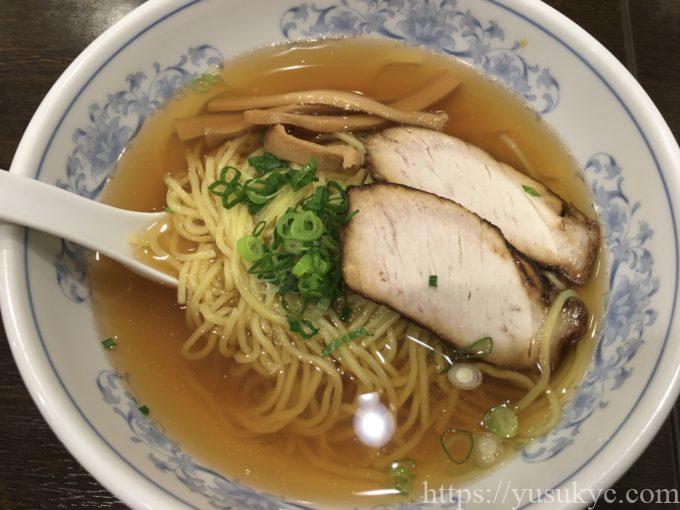 川龍(しぇんろん)のメニュー(醤油ラーメン)