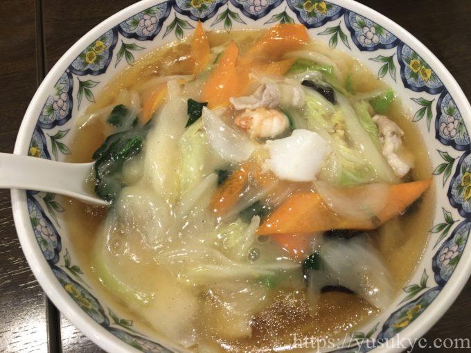 川龍(しぇんろん)のメニュー(あんかけラーメン)
