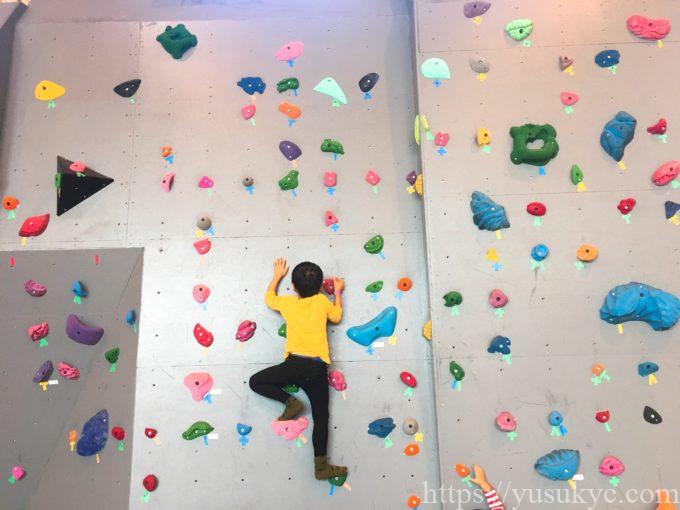 ういこっちゃねの遊び場(ボルダリング)