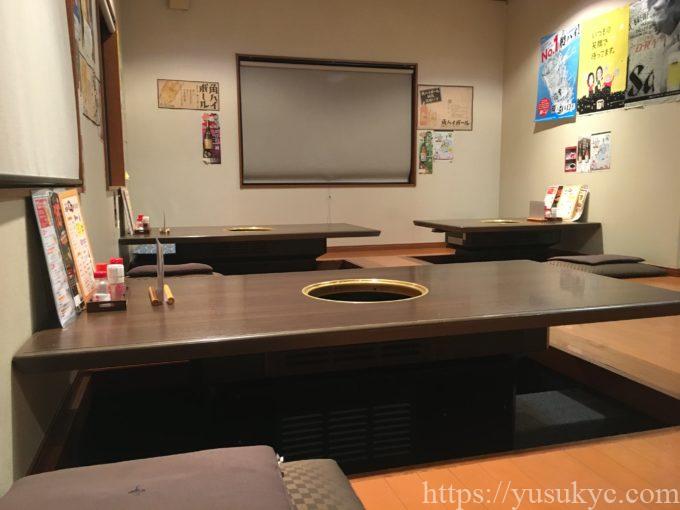 焼肉えんやの店内