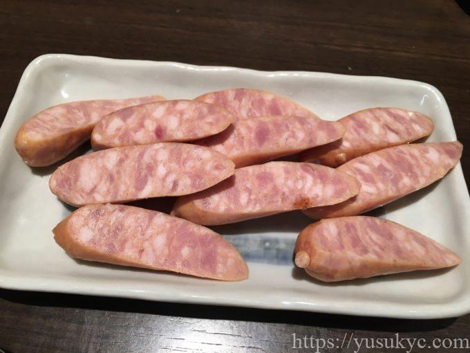 焼肉えんやのメニュー(ウインナー)