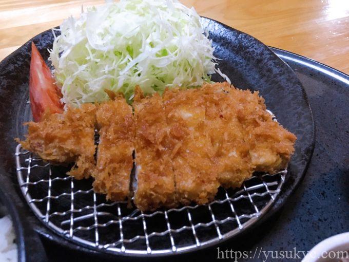 おとんかつひめのメニュー(ロースかつ定食)