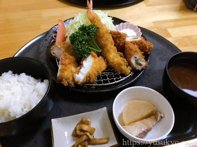 おとんかつひめのメニュー(レディース定食)