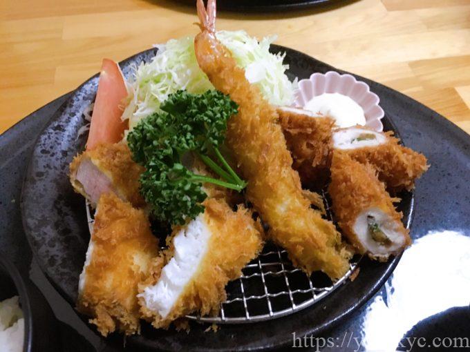 おとんかつひめのメニュー(レディース定食)