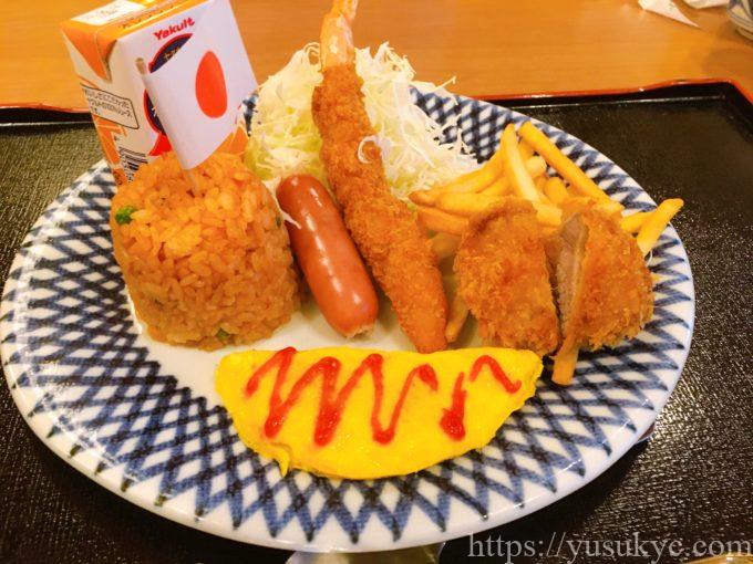 なばなの里のとんかつ「かつ丸(かつまる)」のメニュー(お子様ランチ)