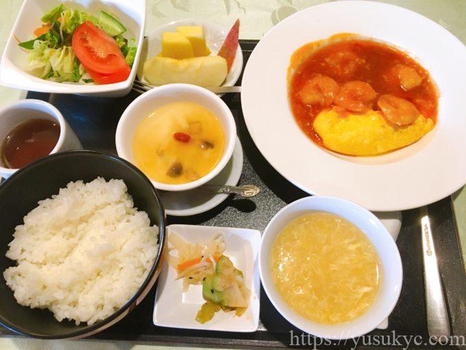 竜宮城のメニュー(龍宮ランチエビチリ)