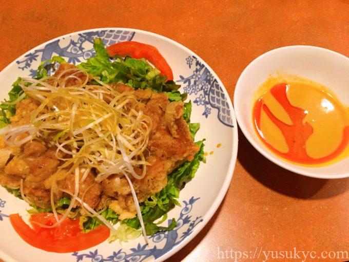 バーミヤン桑名サンシパーク店のメニュー(油淋鶏)