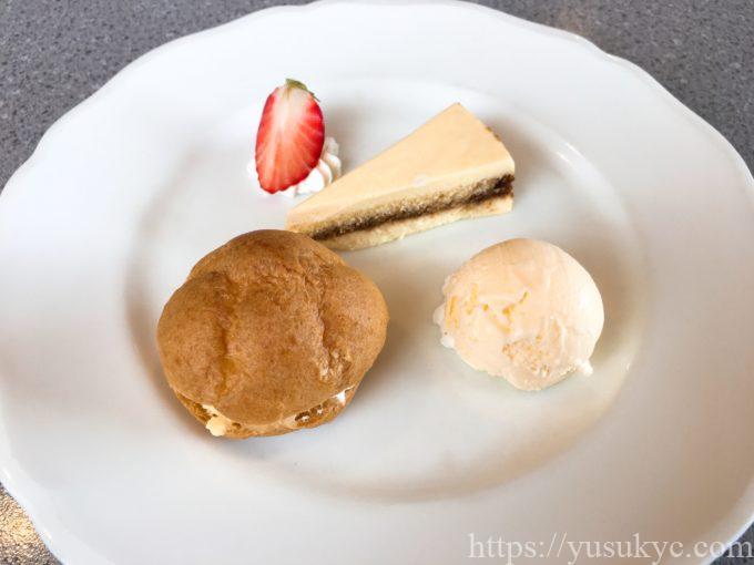 アミアンのランチのデザート