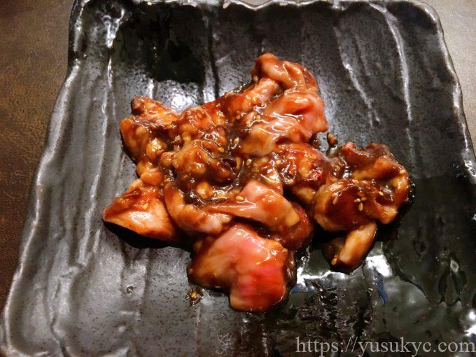 焼肉小川のメニュー(ミックスホルモン)