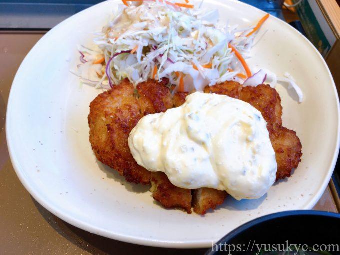 やよい軒のメニュー(チキン南蛮定食)