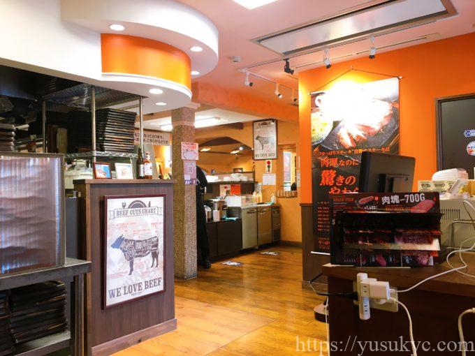 やっぱりステーキの店内