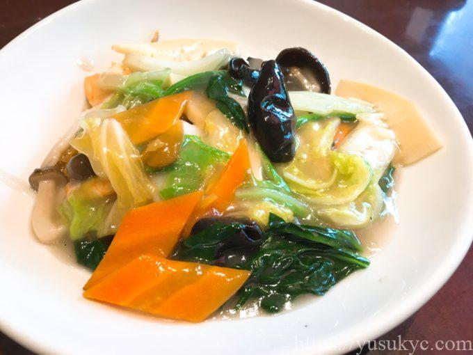 浜木綿(はまゆう)のメニュー(五目あんかけ焼きそば)