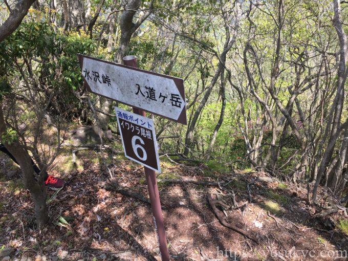 入道ヶ岳イワクラ尾根コース