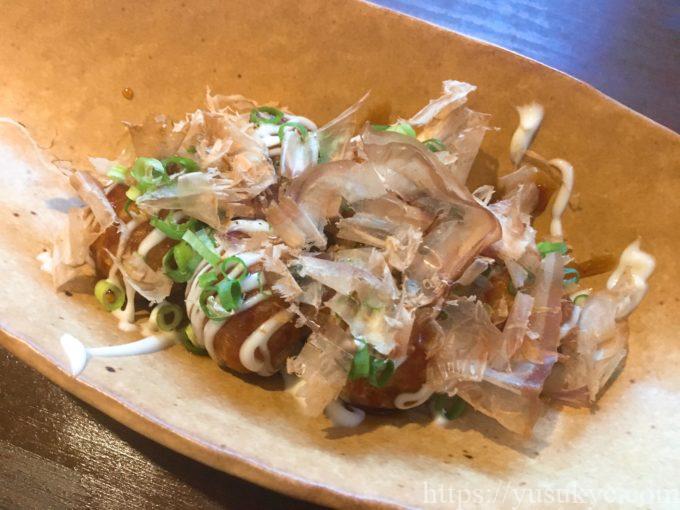 南国居酒屋おじぃのメニュー(たこ焼き)