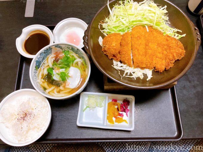 歌行燈(うたあんどん)メニュー陶板味噌かつ御膳
