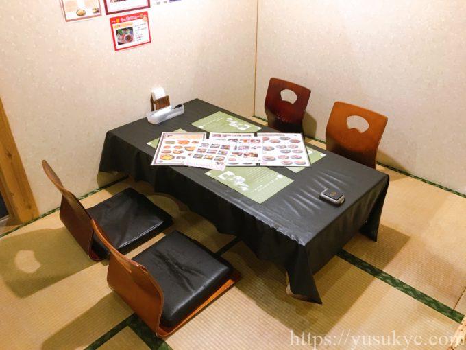 桜小町桑名店の店内