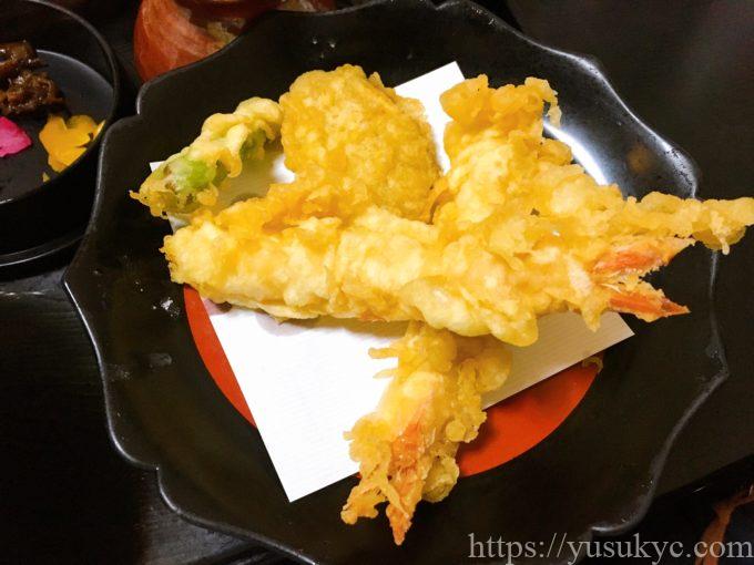 歌行燈(うたあんどん)メニューの天ぷら