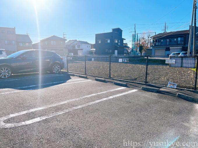 文化亭の駐車場