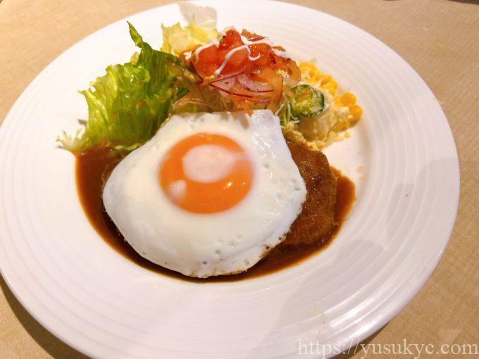 文化亭のメニュー(ハンバーグ)