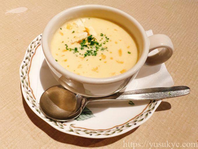 文化亭のメニュー(コーンスープ)