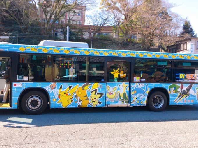 伊勢市のポケモンラッピングバス