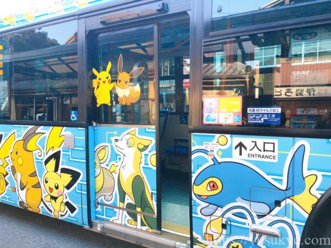 伊勢市のポケモンラッピングバス