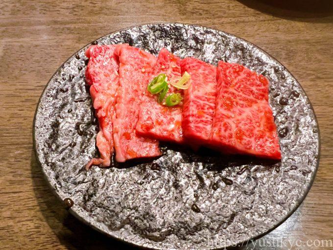 炭火焼肉桜花のメニュー(桜花上カルビ)