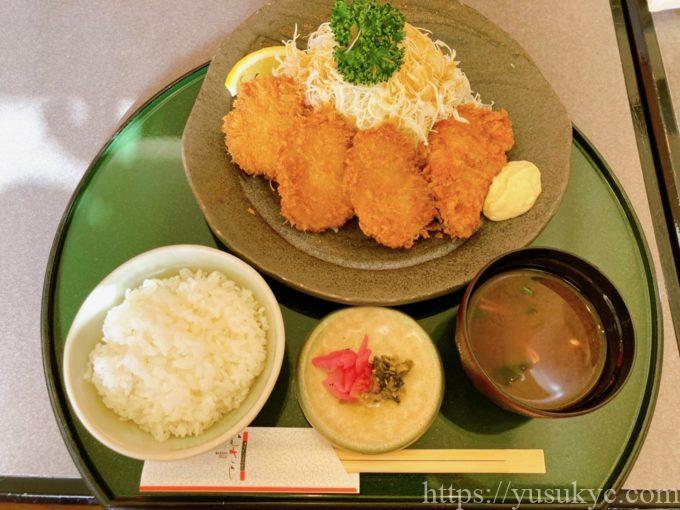 海老カツ・とんかつのむさしのミックスカツ定食