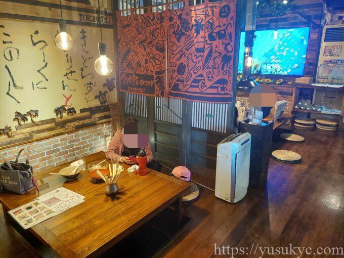 創作鮨ダイニングICHIZUSHIの店内